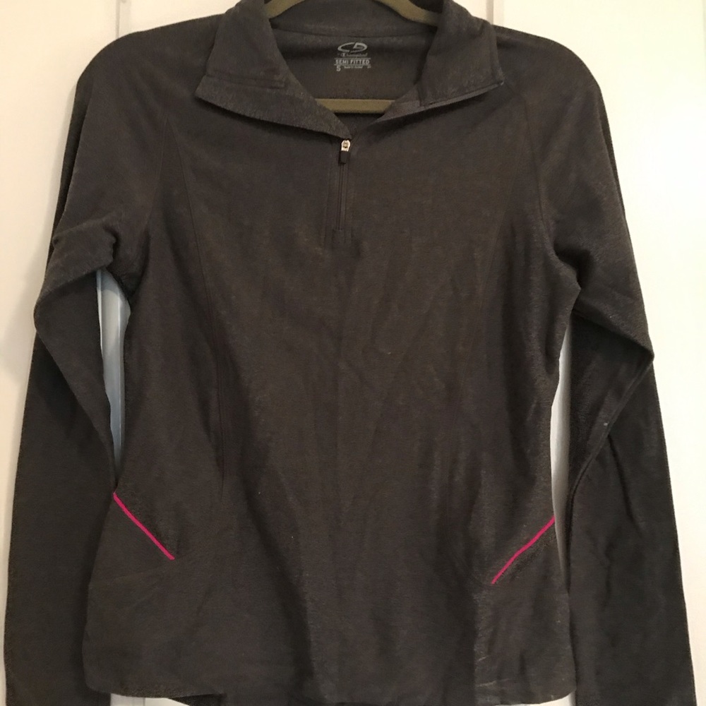 Quarter zip pullover workout jacket